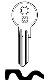Afbeelding van Silca Cilindersleutel staal TN39