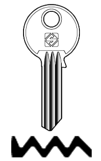 Afbeelding van Silca Cilindersleutel staal TN37R