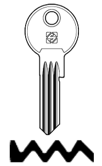 Afbeelding van Silca Cilindersleutel staal TN36R