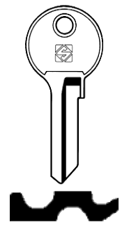 Afbeelding van Silca Cilindersleutel staal TN4R