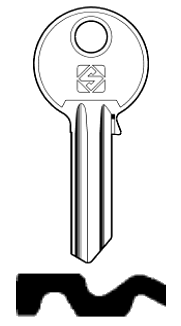 Afbeelding van Silca Cilindersleutel staal TN5