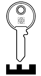 Afbeelding van Silca Cilindersleutel staal UNI4
