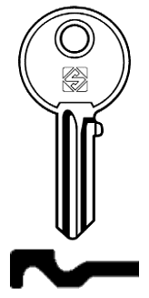 Afbeelding van Silca Cilindersleutel staal UNI61