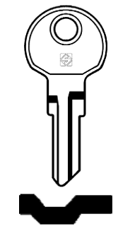 Afbeelding van Silca Cilindersleutel brass ILC6