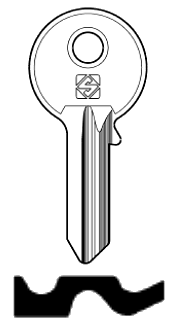 Afbeelding van Silca Cilindersleutel brass WE13R