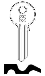 Afbeelding van Silca Cilindersleutel staal WE1