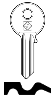 Afbeelding van Silca Cilindersleutel staal WE2