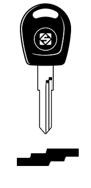 Afbeelding van Silca Transpondersleutel brass HU49XTE zonder chip