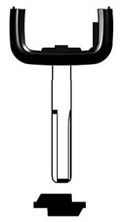 Afbeelding van Silca Transpondersleutel brass HU43AT9