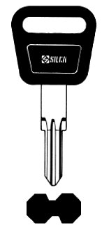 Afbeelding van Silca Autosleutel plastic kop brass HU42P