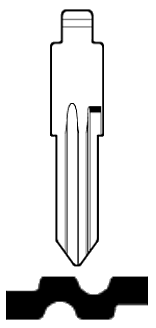 Afbeelding van Silca Autosleutel brass HU46T