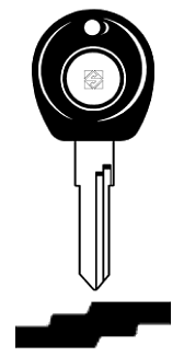 Afbeelding van Silca Autosleutel plastic kop staal HU49CP