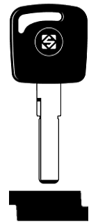 Afbeelding van Silca Transpondersleutel brass HU66BT15