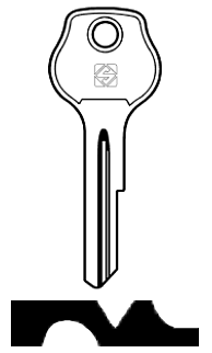 Afbeelding van Silca Autosleutel z/plastic kop staal HU9