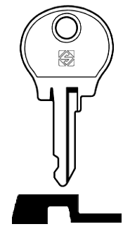 Afbeelding van Silca Autosleutel z/plastic kop staal NE17R