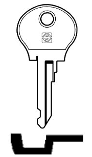 Afbeelding van Silca Autosleutel z/plastic kop staal NE25