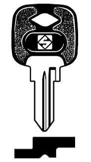 Afbeelding van Silca Autosleutel plastic kop brass NE42AP