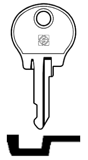 Afbeelding van Silca Autosleutel z/plastic kop staal NE46