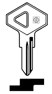 Afbeelding van Silca Autosleutel z/plastic kop staal NE49