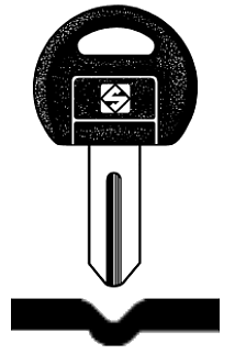 Afbeelding van Silca Autosleutel plastic kop brass NE50P