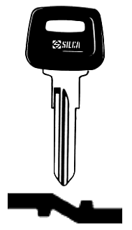 Afbeelding van Silca Autosleutel plastic kop staal NE51AP