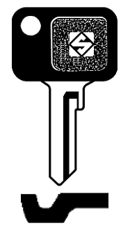 Afbeelding van Silca Autosleutel plastic kop staal NE61P