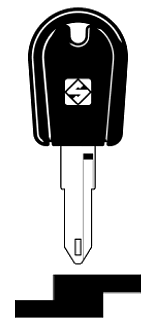 Afbeelding van Silca Autosleutel plastic kop staal NE72LP