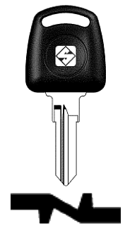 Afbeelding van Silca Transpondersleutel brass NE74T5