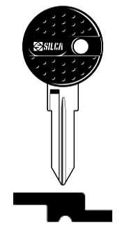Afbeelding van Silca Autosleutel plastic kop staal GT11CP