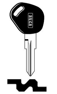 Afbeelding van Silca Autosleutel plastic kop staal GT15RBP