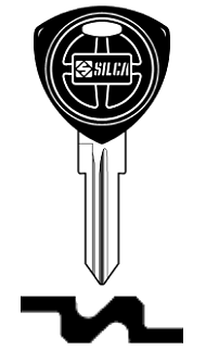 Afbeelding van Silca Autosleutel plastic kop staal GT18RBP