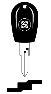 Afbeelding van Silca Transpondersleutel brass GT16T2 zonder chip