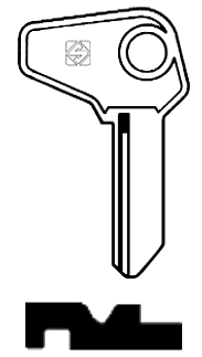 Afbeelding van Silca Cilindersleutel brass GT3