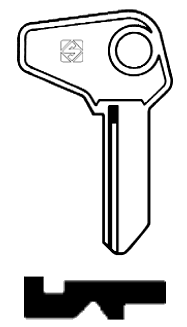 Afbeelding van Silca Cilindersleutel brass GT3R