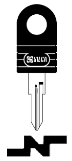 Afbeelding van Silca Autosleutel plastic kop staal GT6RP