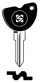 Afbeelding van Silca Transpondersleutel brass GT15RDTE zonder chip