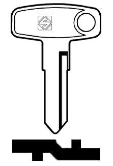 Afbeelding van Silca Autosleutel z/plastic kop staal YH15R