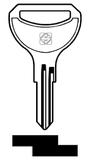 Afbeelding van Silca Autosleutel z/plastic kop staal YH18R