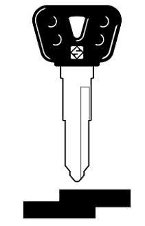 Afbeelding van Silca Autosleutel plastic kop brass YH28BP