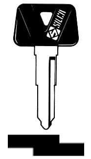 Afbeelding van Silca Autosleutel plastic kop brass YH28RAP