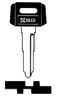 Afbeelding van Silca Autosleutel plastic kop staal YH29RP