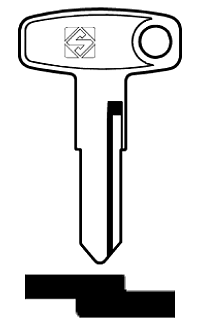 Afbeelding van Silca Autosleutel z/plastic kop staal YH21R