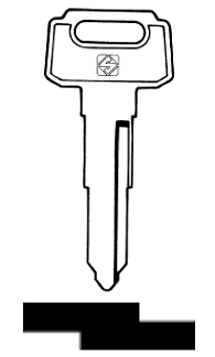 Afbeelding van Silca Autosleutel z/plastic kop staal YH28R