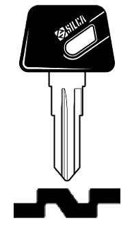 Afbeelding van Silca Autosleutel plastic kop staal YH34P