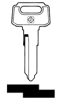 Afbeelding van Silca Autosleutel z/plastic kop staal YH31R