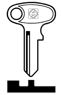 Afbeelding van Silca Autosleutel z/plastic kop staal YH32R