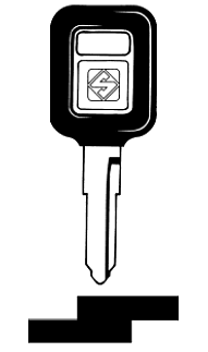 Afbeelding van Silca Autosleutel plastic kop staal KW12P