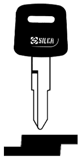 Afbeelding van Silca Autosleutel plastic kop brass HON24RP