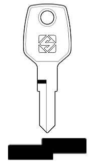 Afbeelding van Silca Autosleutel z/plastic kop staal HON23R