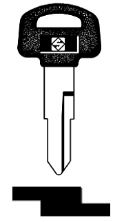 Afbeelding van Silca Autosleutel plastic kop brass HON31BP